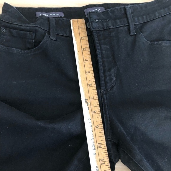 NYDJ Alina Legging Liftxtuck Black 8 Long - Picture 8 of 14